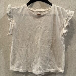 Cat & Jack White Top with Red Print